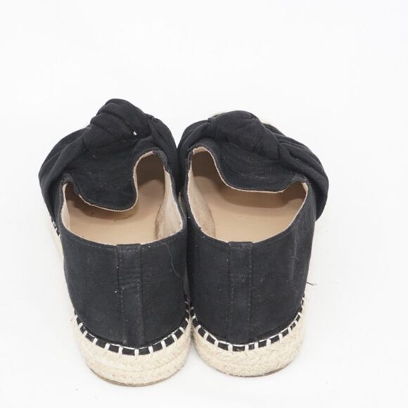 KAARI BLUE Black Suede Thick Espadrilles Slip Ons - Picture 5 of 9